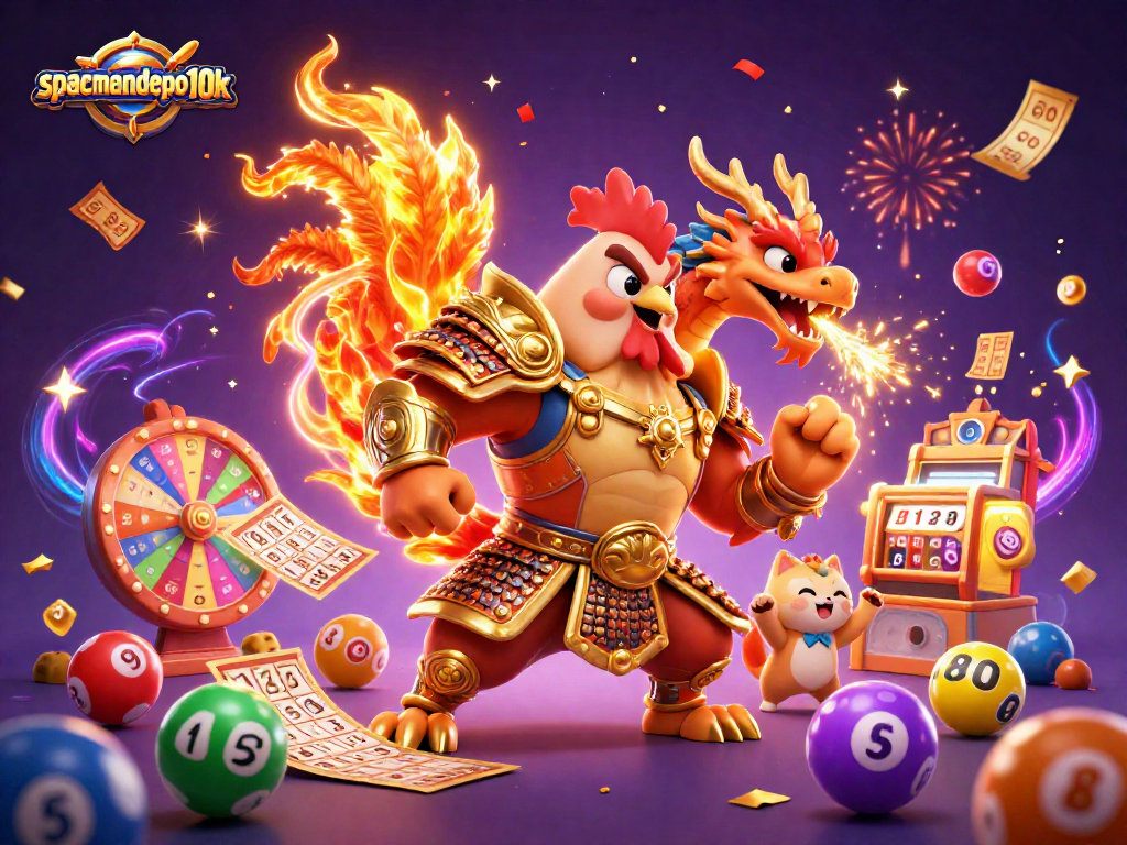 Engage in thrilling gameplay at spacemandepo10k with festive lottery elements and stunning characters.